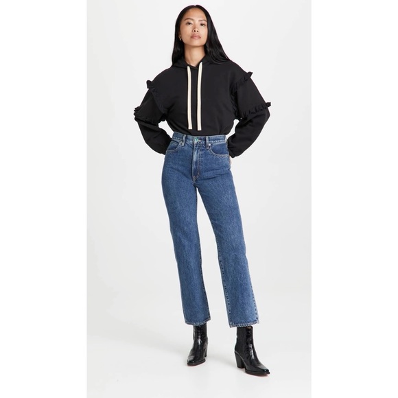 NWT Rebecca Minkoff 100% Cotton Evelyn Hoodie in Black (Women’s Size XS) - Picture 4 of 12